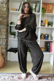 Terry B Classic Relaxed Pant Coffee Bean